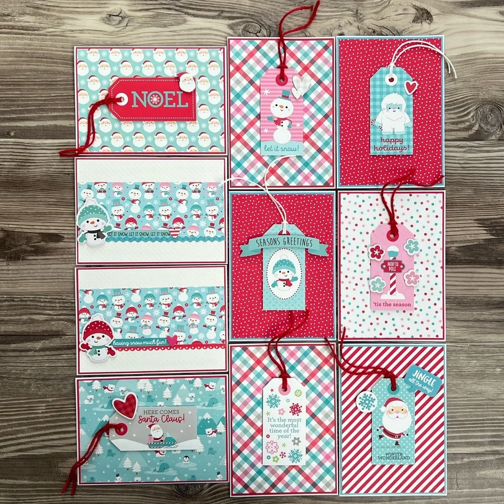 Christmas Greeting Cards Set of 10 With Envelopes